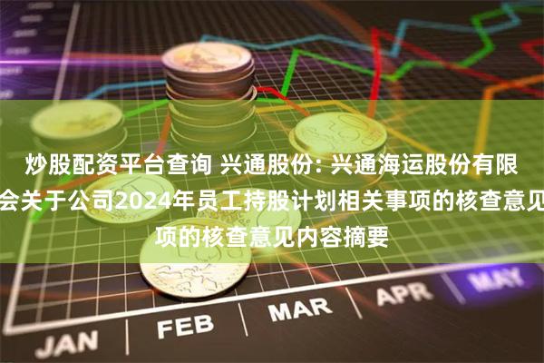 炒股配资平台查询 兴通股份: 兴通海运股份有限公司监事会关于公司2024年员工持股计划相关事项的核查意见内容摘要